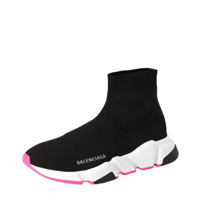 Balenciaga BlackPink Knit Speed High Top Sneakers34 Athletic
