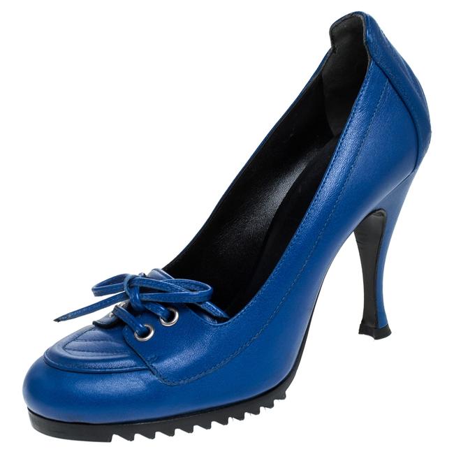 Balenciaga Blue Leather Loafer37 Pumps