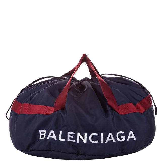 Balenciaga Blue Nylon S Wheel Everyday Travel Bag Tech Accessory