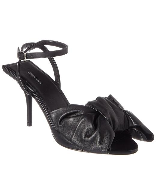 Balenciaga Bow Leather Ankle Strap 579294 Wawn0 Sandals