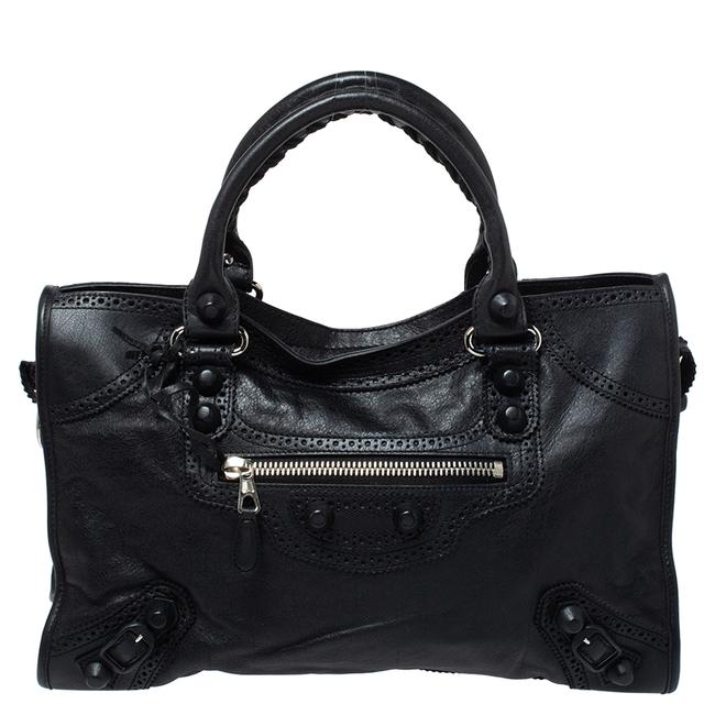 Balenciaga Brogue Leather Gh City Tote