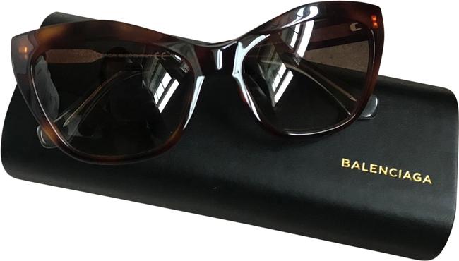 Balenciaga Brown Cateye Sunglasses