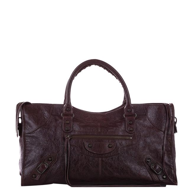 Balenciaga Brown Leather Classic City Bag Satchel