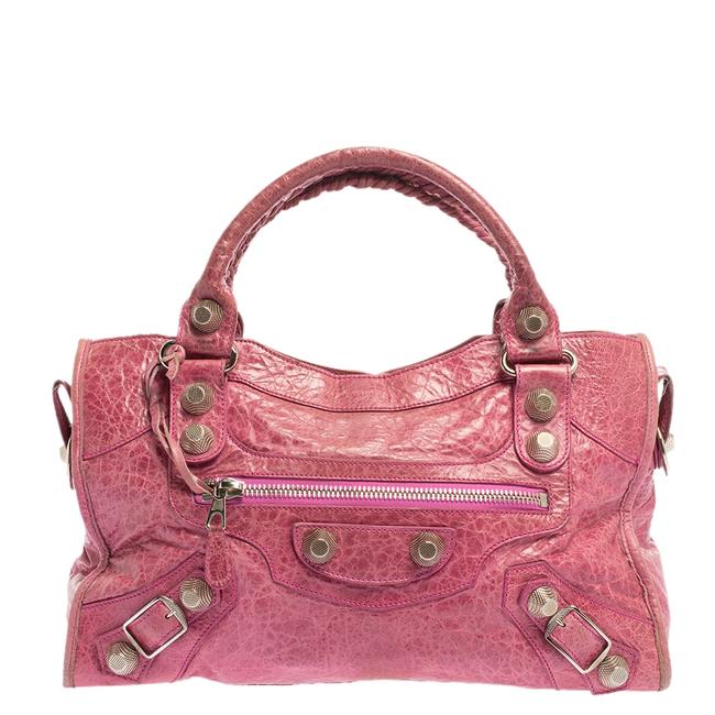 Balenciaga Bubble Gum Leather Sgh City Tote
