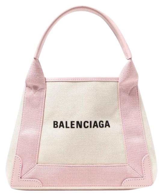 Balenciaga Cabas XS Aj Leather trimmed Printed Canvas Tote