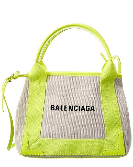 Balenciaga Cabas XS CanvasLeather 390346 K9han 1072 Tote