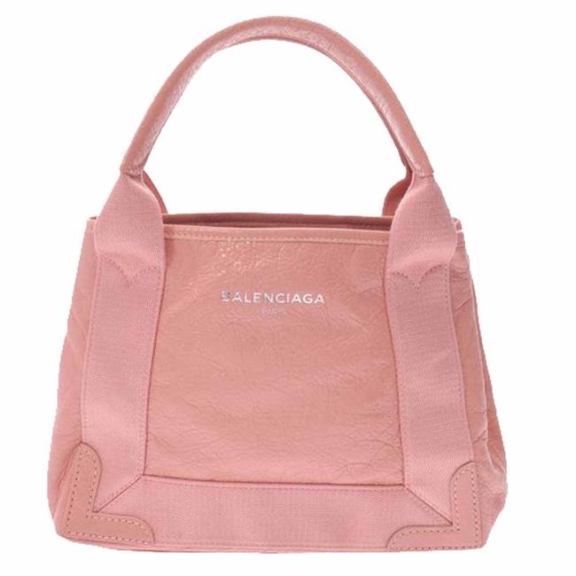 Balenciaga Cabas XS Pink Leather Bag Satchel