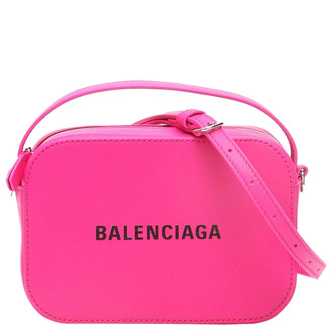 Balenciaga Camera XS Pink Leather Everyday Logo Shoulder Bag