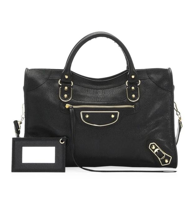 Balenciaga City Classic Metallic Edge Medium Satchel