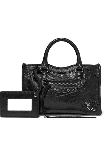 Balenciaga Classic City Nano Textured leather Shoulder Bag