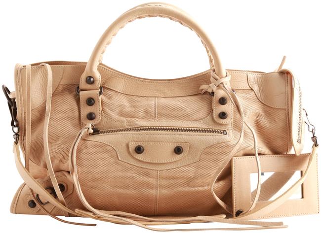 Balenciaga Classic City Tan Leather Shoulder Bag