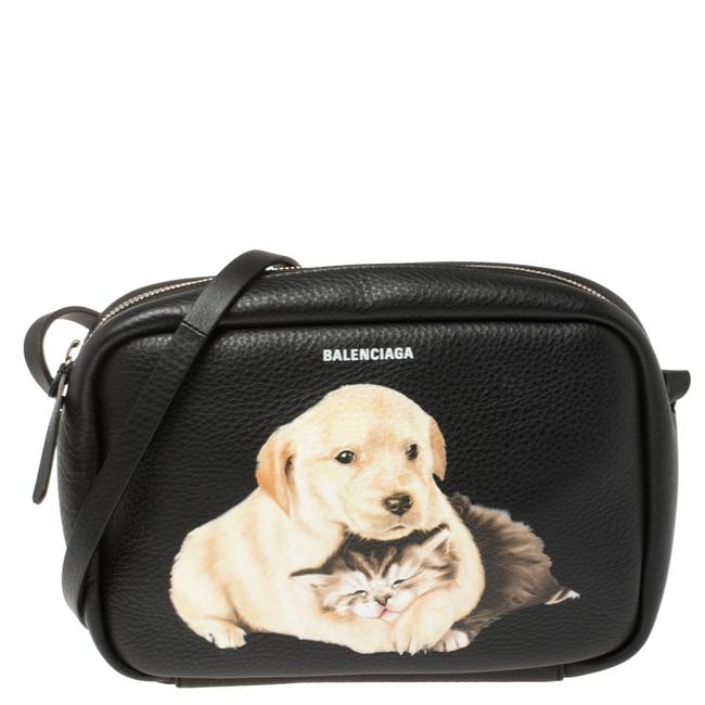 Balenciaga Crossbody Puppy and Kitten Soft Leather Camera Shoulder Bag