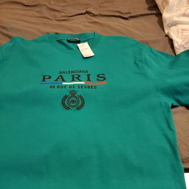 Balenciaga Emerald Green 594579gv48 Tee Shirt12 L