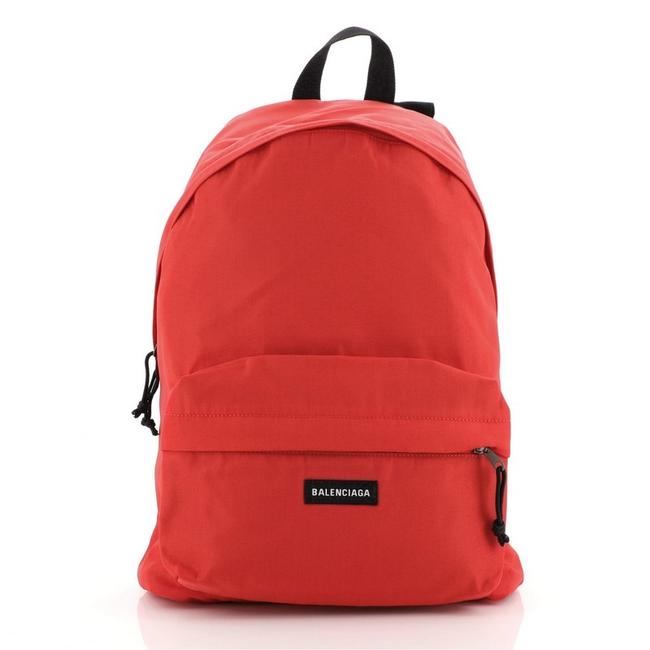 Balenciaga Explorer Red Nylon Backpack