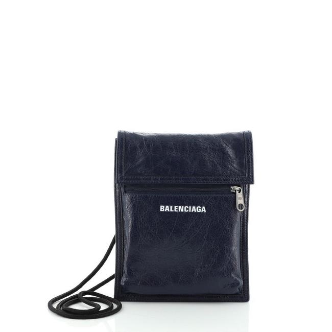 Balenciaga Explorer Strap Pouch Leather Shoulder Bag