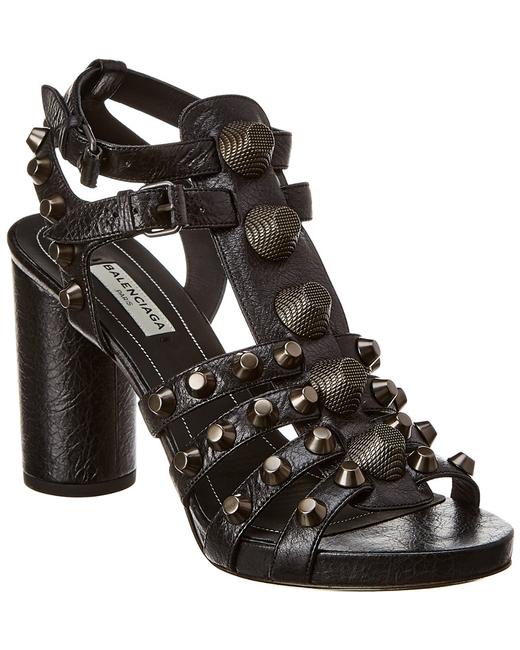 Balenciaga Giant Studded Leather 444703 Wad40 Sandals