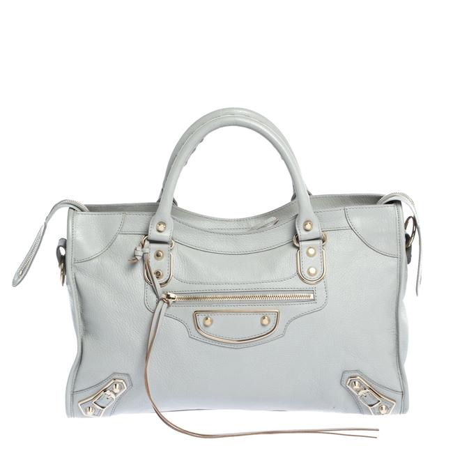 Balenciaga Glace Leather Classic Metallic Edge City Bag Tote