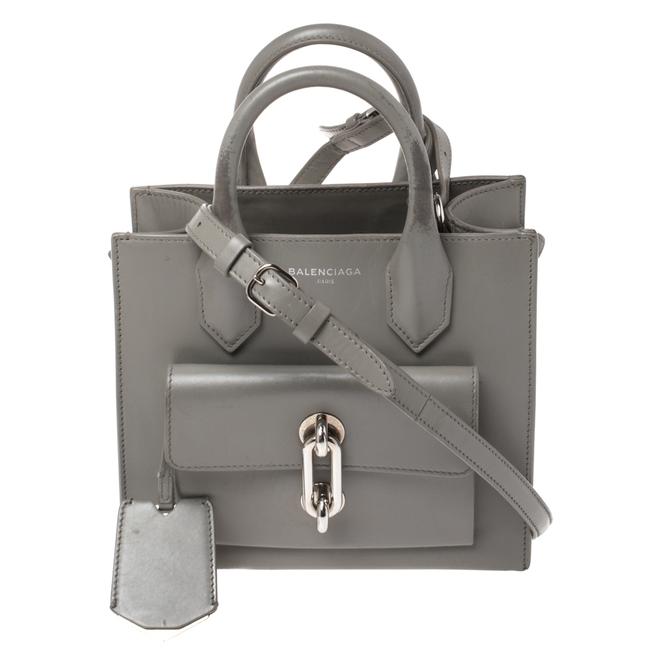 Balenciaga Glace Leather Padlock Mini All Afternoon Tote