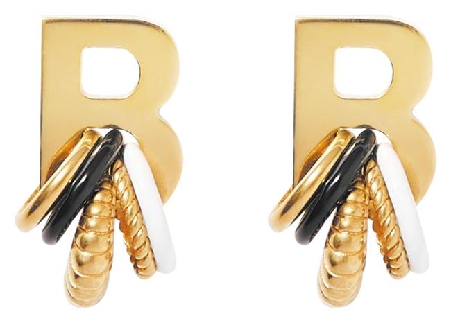 Balenciaga Gold tone and Enamel Earrings