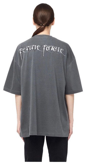 Balenciaga Grey Femme Fatale Tee Shirt4 S