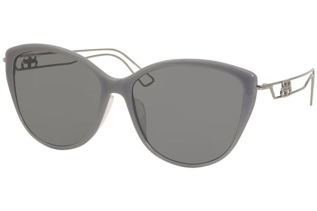 Balenciaga GreySilver Bb0057sk 004 Womens Grey silverGrey Lenses Sunglasses