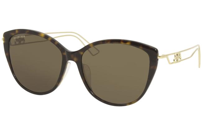 Balenciaga HavanaGold Bb0057sk 002 Womens Havana goldBrown Sunglasses