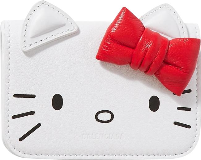 Balenciaga + Hello Kitty Mini Printed Leather Wallet