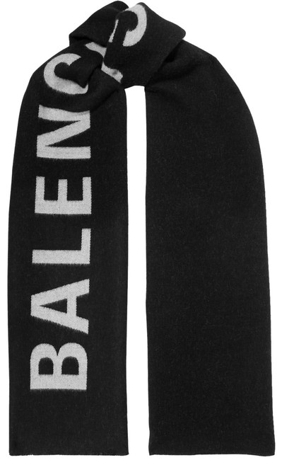 Balenciaga Intarsia Wool ScarfWrap