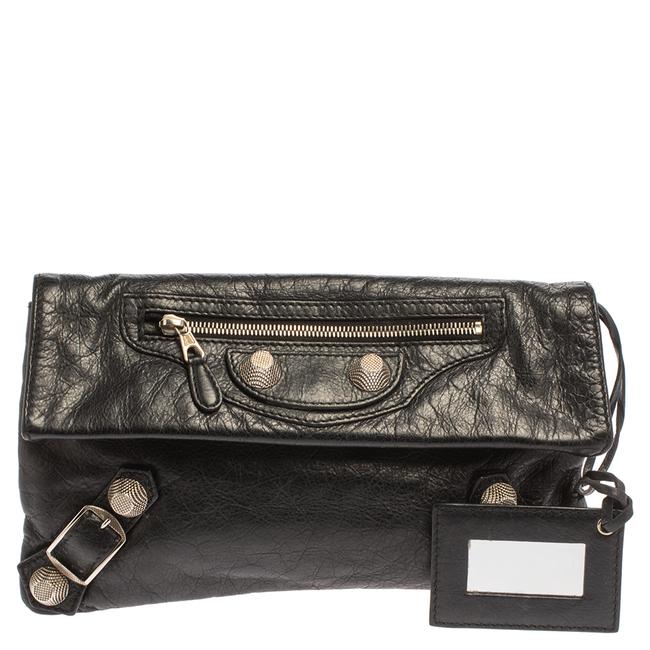 Balenciaga Leather Gsh Envelope Clutch