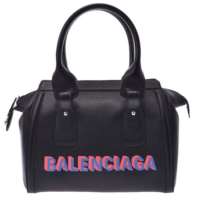Balenciaga Leather Monday Bowling S Bag Satchel