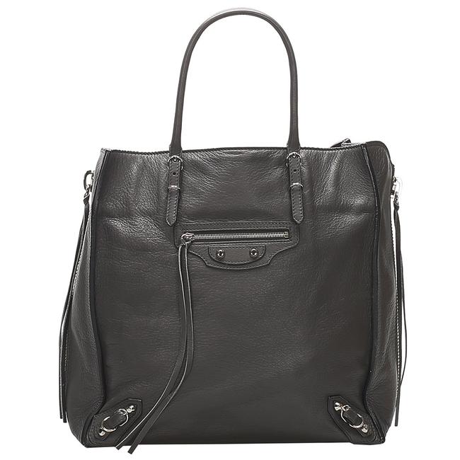Balenciaga Leather Motocross Papier A4 Bag Tote