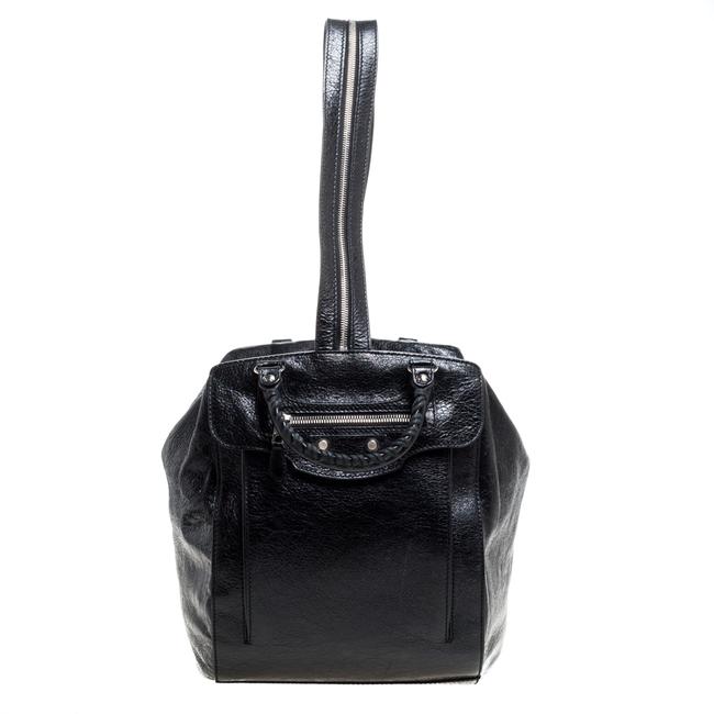 Balenciaga Leather Rh Zip Traveler Backpack