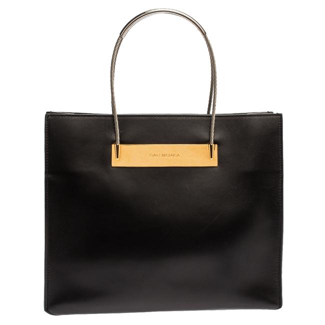 Balenciaga Leather Small Cable Shopper Tote
