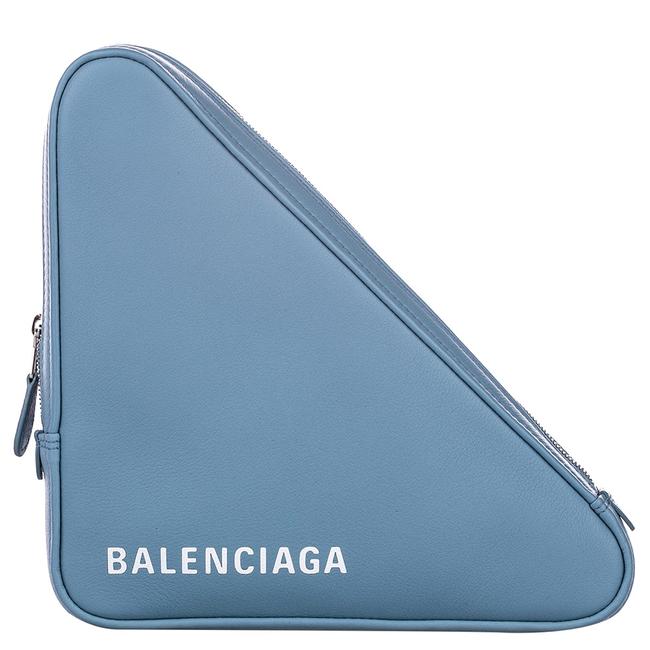Balenciaga Leather Triangle M Pouch Clutch