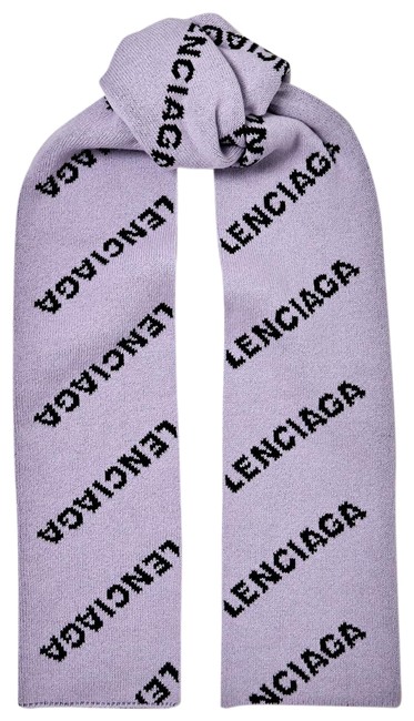 Balenciaga Logo intarsia Wool blend ScarfWrap