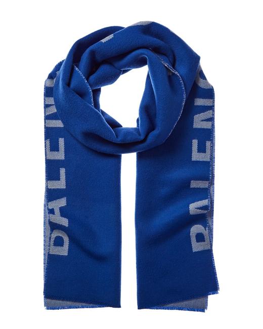 Balenciaga Logo Wool 575868 320b0 4877 ScarfWrap