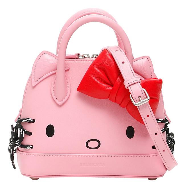 Balenciaga Mini Pink Leather Hello Kitty Ville Xxs Shoulder Bag