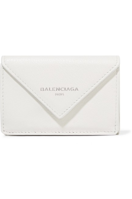 Balenciaga Papier Mini Printed Textured leather Wallet