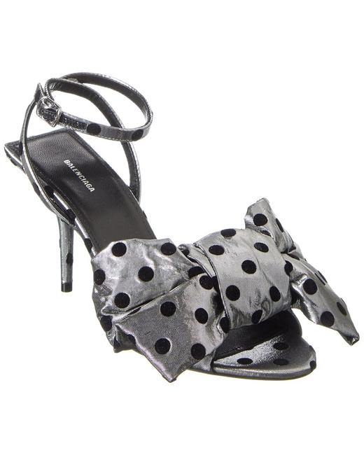 Balenciaga Polka Dot Bow Ankle Strap 579295 W1sg0 8163 Sandals
