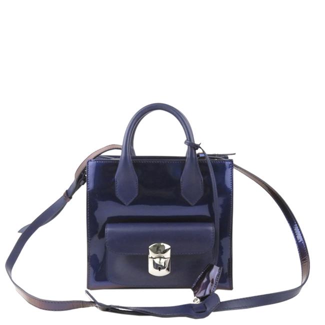 Balenciaga Purple Leather Mini Padlock All Afternoon Bag Tote