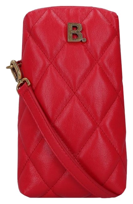 Balenciaga Touch Rectangle Red Leather Cross Body Bag