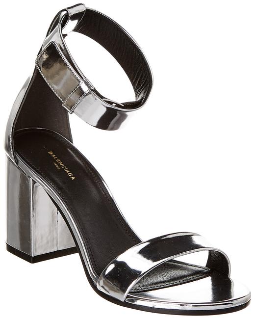 Balenciaga Ville Metallic Patent 490631 Wa0v0 8106 Sandals