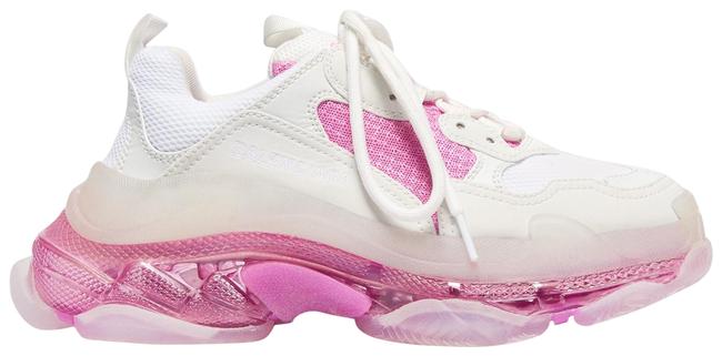 Balenciaga White Pink Triple Sneakers