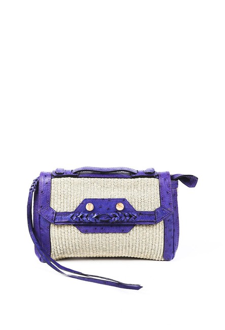 Balenciaga Woven Boxwood Clutch