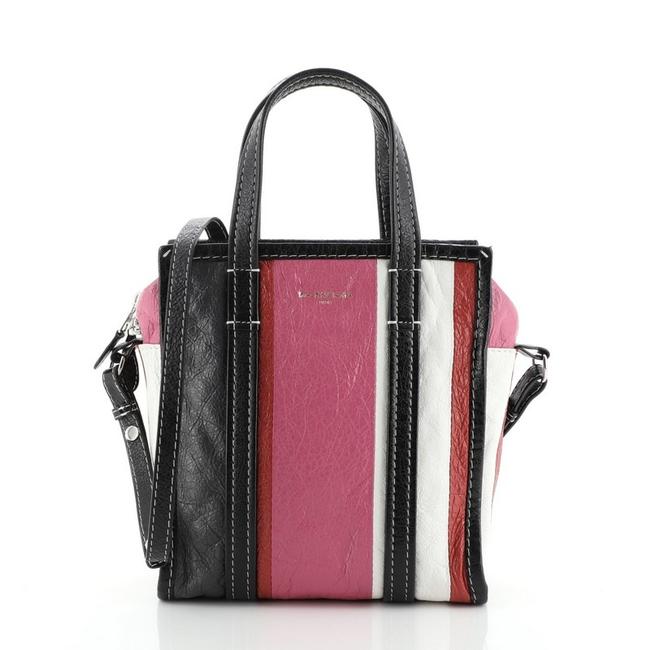 Balenciaga XS Bazar Convertible Leather Tote