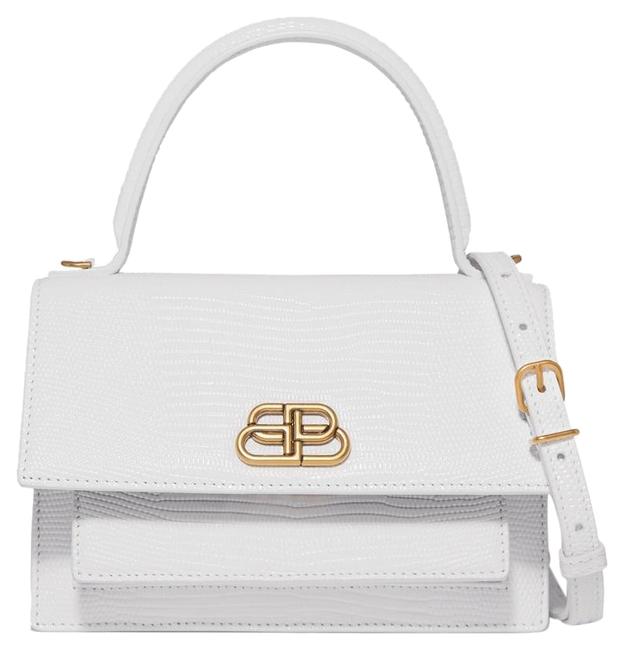 Balenciaga XS Sharp Lizard effect Leather Shoulder Bag