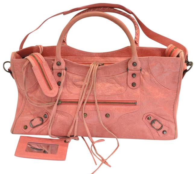 Balenciaga Agneau Classic City Pink Leather Tote
