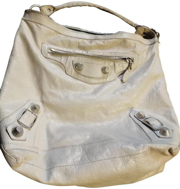 Balenciaga Agneau Giant 21 Day Prailine Leather Hobo Bag