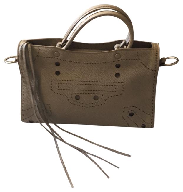 Balenciaga Balckout Cream Leather Satchel