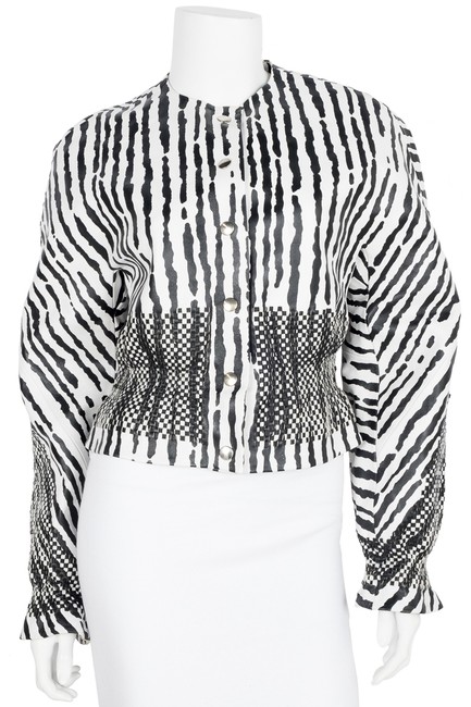 Balenciaga BlackWhite Print Jacket2 XS